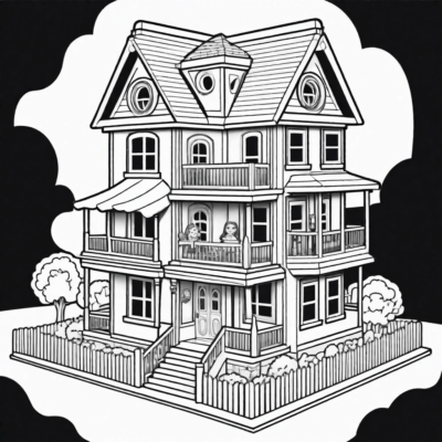 domek gabi kolorowanka