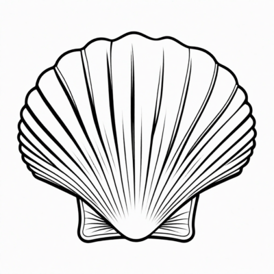 muszla kolorowanka