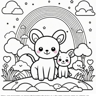 rainbow friends kolorowanki