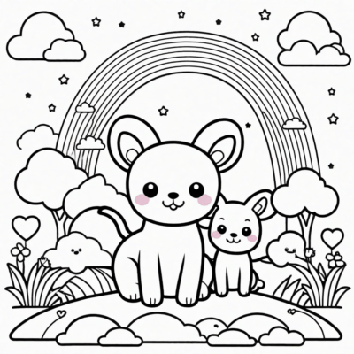 rainbow friends kolorowanki