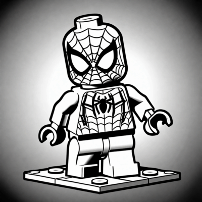 spider man lego kolorowanka