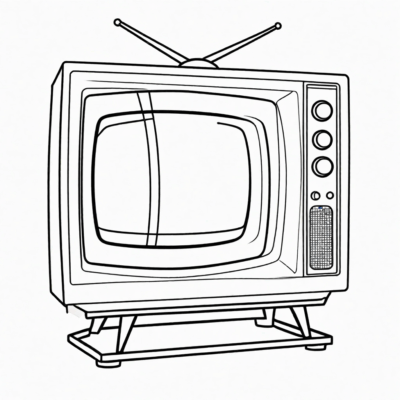 telewizor kolorowanka