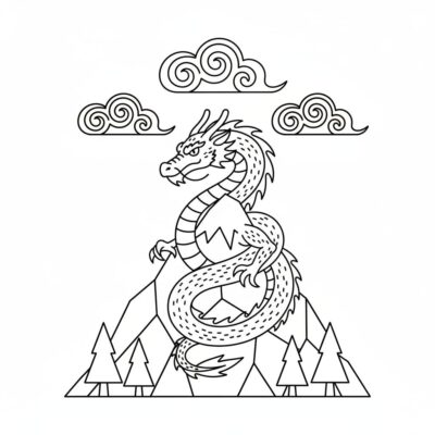 smok kolorowanki dla dorosłych
