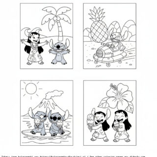 kolorowanki lilo i stich