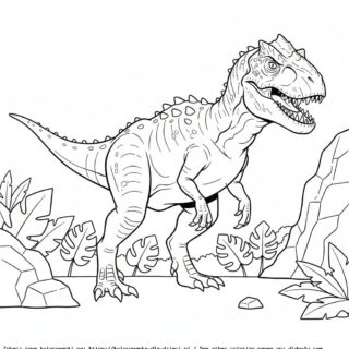 kolorowanki jurassic world indominus rex