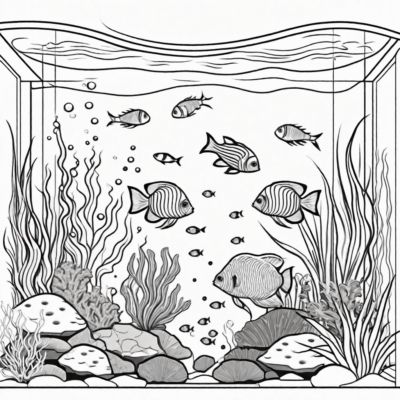 akwarium kolorowanka