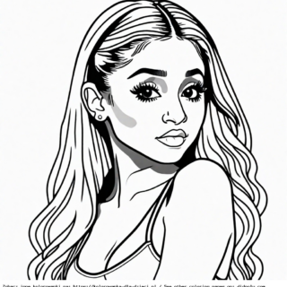 ariana grande kolorowanki