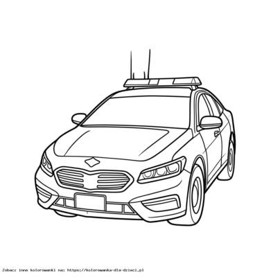 auto policja kolorowanka