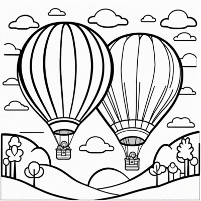 balony kolorowanka do druku