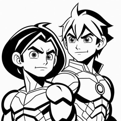 ben ten kolorowanka