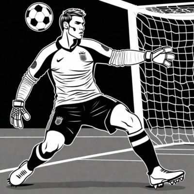 bramkarz kolorowanka