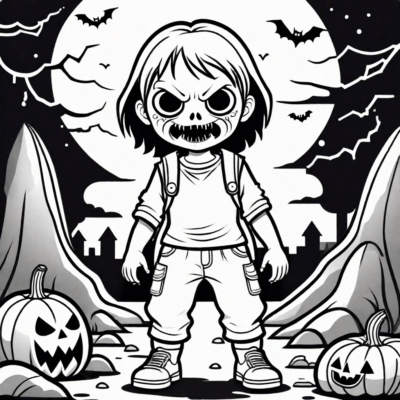 dzieciaki straszaki kolorowanka