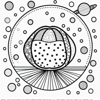 Kolorowanka Mandala Kropkowa