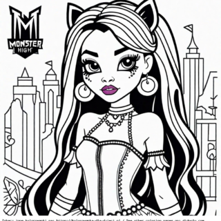 dziewczyny kolorowanki monster high