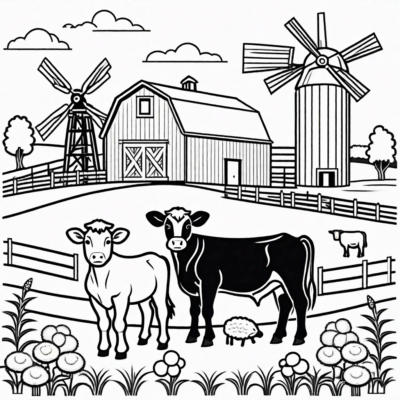 farma kolorowanka do druku