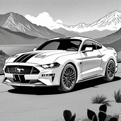 ford mustang kolorowanka