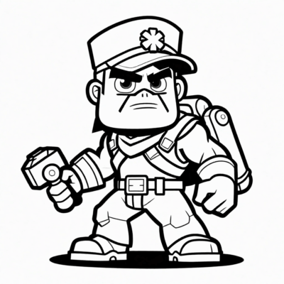 kolorowanka brawl stars gale