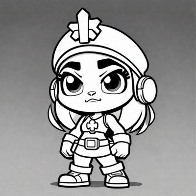 kolorowanka brawl stars nita