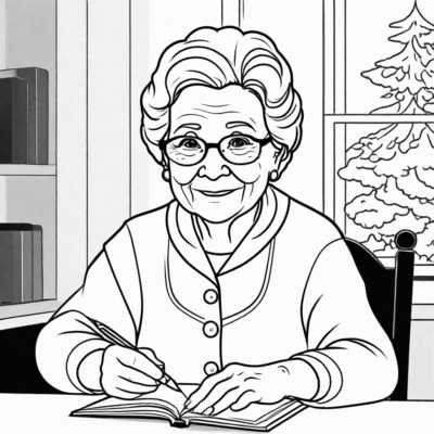 kolorowanka dla babci od wnuczka