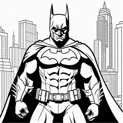 kolorowanka do druku batman