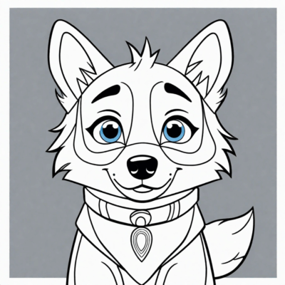 kolorowanka do druku bluey