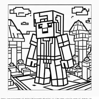 kolorowanka do wydruku minecraft