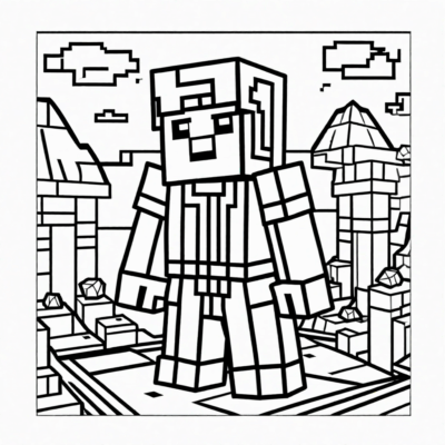 kolorowanka do wydruku minecraft