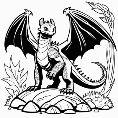 kolorowanka jak wytresować smoka