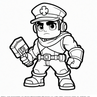 kolorowanki brawl stars gale