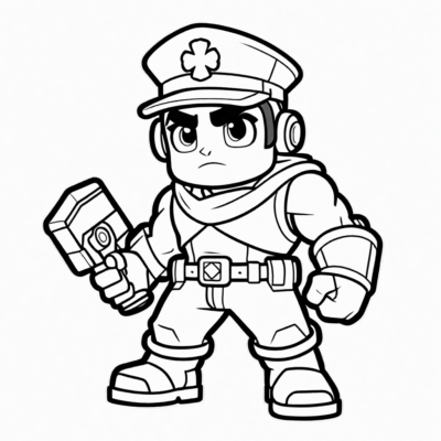 kolorowanki brawl stars gale