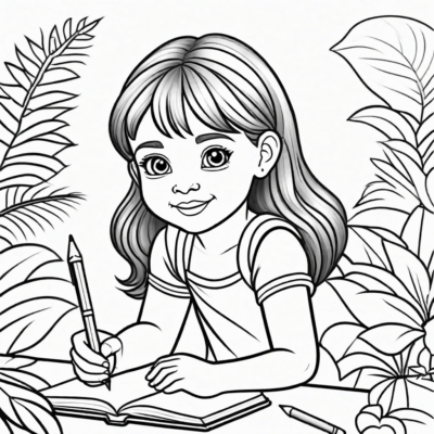 kolorowanki dla dziewczynki 8 lat