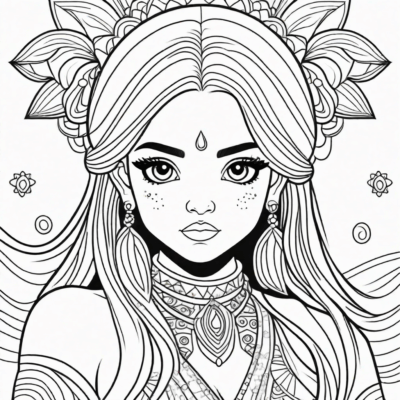 kolorowanki do druku dla dziewczyn trudne