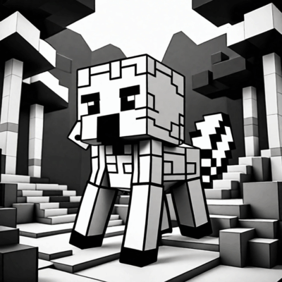 kolorowanki do wydruku minecraft