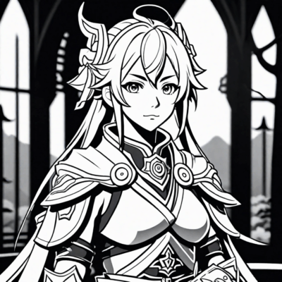 kolorowanki genshin impact