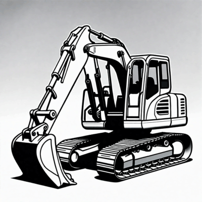 kolorowanki koparki do druku