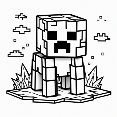 kolorowanki minecraft creeper