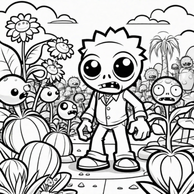 kolorowanki plants vs zombies