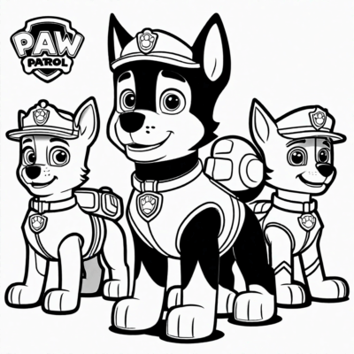 kolorowanki psi patrol do wydrukowania