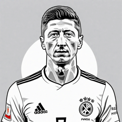 kolorowanki robert lewandowski rysunek