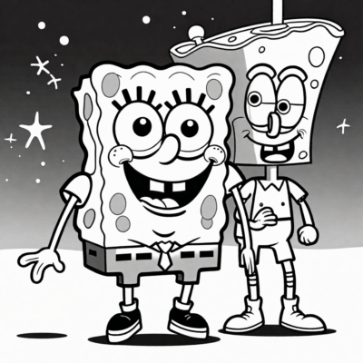 kolorowanki spongebob patryk