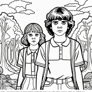 kolorowanki stranger things do druku