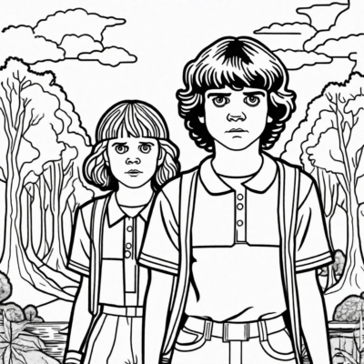 kolorowanki stranger things do druku