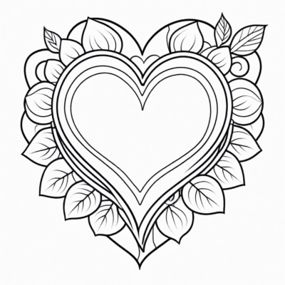kolorowanki walentynki serce