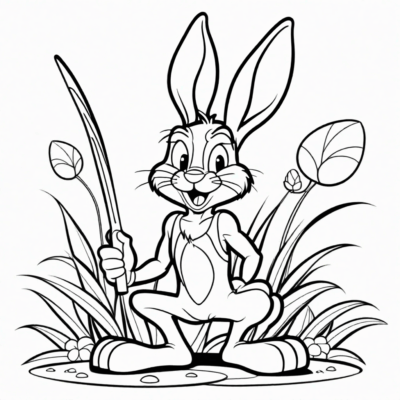 królik bugs kolorowanka
