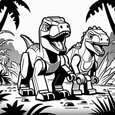 lego jurassic world kolorowanki