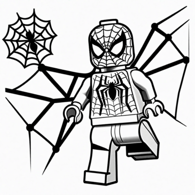 lego spider man kolorowanka