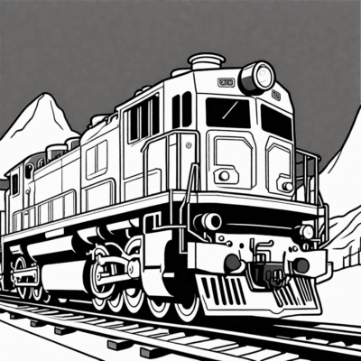 lokomotywa kolorowanka do druku