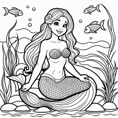lol syrenka kolorowanka