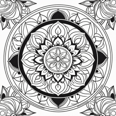 mandala kolorowanka do druku