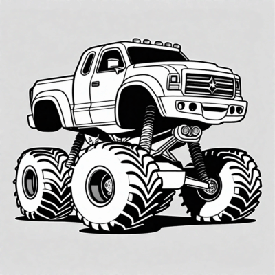 monster truck kolorowanka do druku